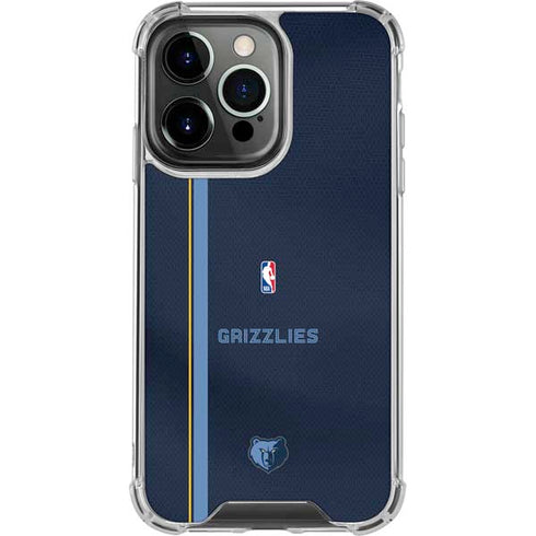 NBA Memphis Grizzlies Jersey iPhone 14 Pro Clear Case